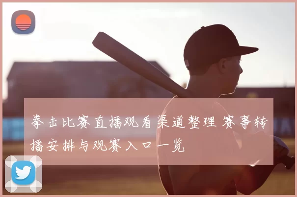 拳击比赛直播观看渠道整理 赛事转播安排与观赛入口一览